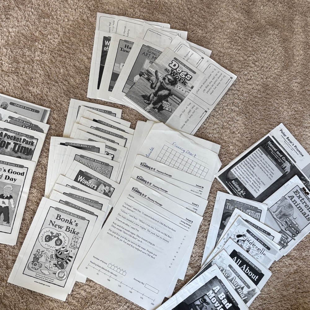 Reading A-Z Booklets and Worksheets